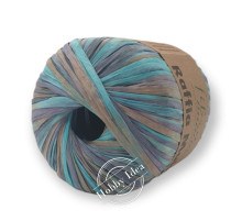 Fibra Natura Raffia Multi 11714 Голубо-коричневый