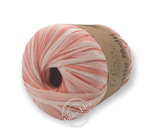 Fibra Natura Raffia Multi 11717 Кораллово-белый