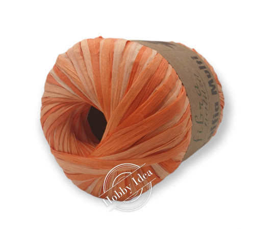 Fibra Natura Raffia Multi 11718 Оранжево-белый