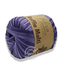 Fibra Natura Raffia Multi 11719 Тёмно-лилово-сиреневый
