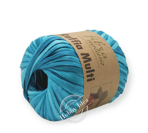 Fibra Natura Raffia Multi 11721 Голубой