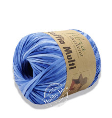 Fibra Natura Raffia Multi 11722 Сине-голубой