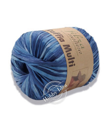 Fibra Natura Raffia Multi 11723 Джинс-голубой