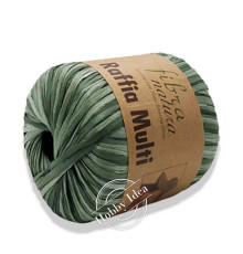 Fibra Natura Raffia Multi 11724 Бирюзово-фиолетовый