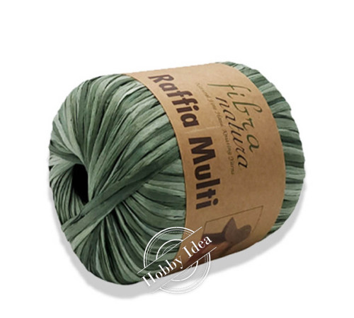 Fibra Natura Raffia Multi 11724 Бирюзово-фиолетовый