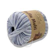 Fibra Natura Raffia Multi 11726 Сине-тёмно-голубой