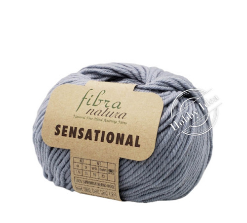 Fibra Natura Sensational 40839 Серо голубой