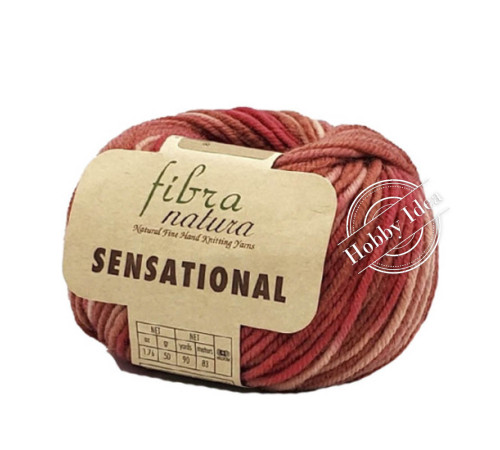 Fibra Natura Sensational 40852 Коралловый Меланж