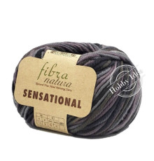 Fibra Natura Sensational 40856 Чёрно-Серый Меланж