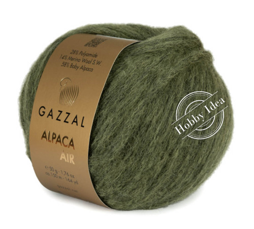 Gazzal Alpaca Air 101 Натуральный зелёный