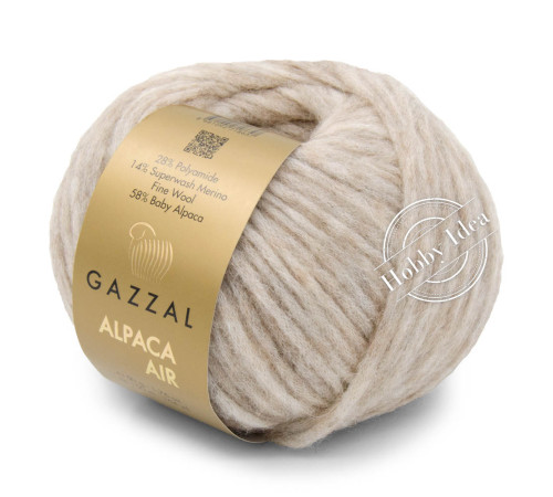 Gazzal Alpaca Air 72 Серо-льняной