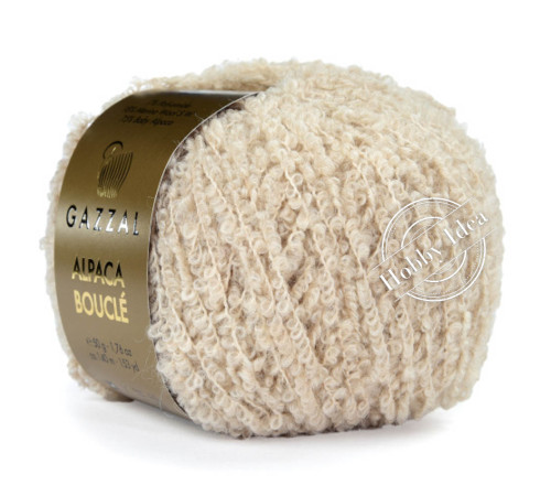 Gazzal Alpaca Boucle 121 Бежевый