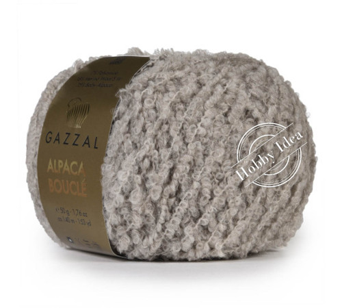 Gazzal Alpaca Boucle 122 Серо-бежевый