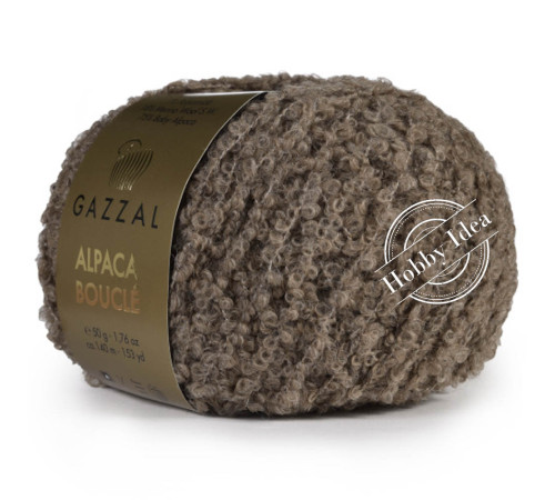 Gazzal Alpaca Boucle 126 Коричневый