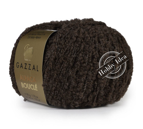 Gazzal Alpaca Boucle 127 Шоколад