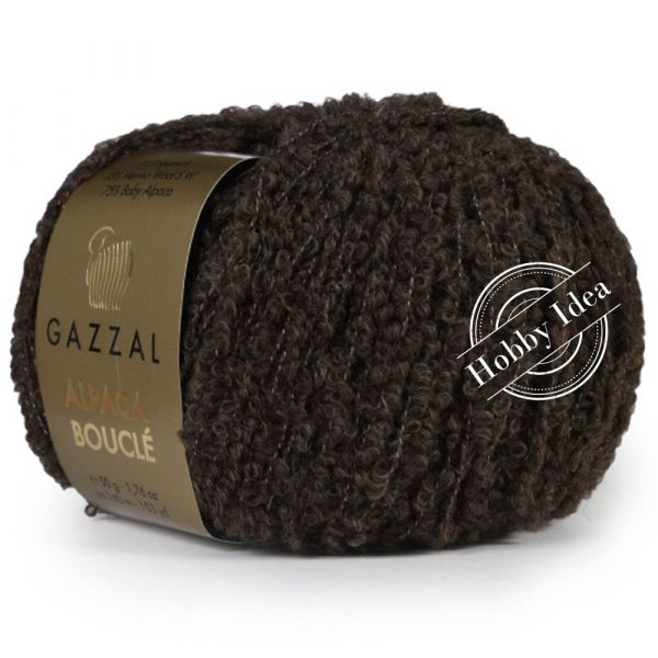Gazzal Alpaca Boucle 127 Шоколад из категории Gazzal Alpaca Boucle