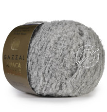 Gazzal Alpaca Boucle 128 Светло-серый