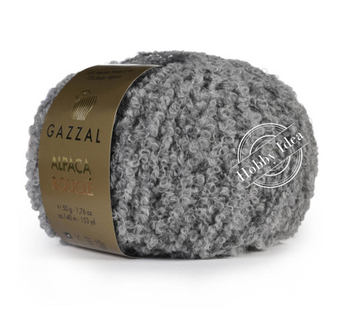 Gazzal Alpaca Boucle 129 Серый