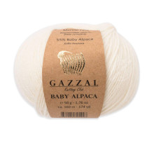 Gazzal Baby Alpaca 46001 Молочный