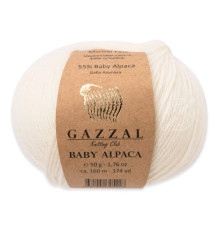 Gazzal Baby Alpaca 46001 Молочный