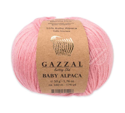 Gazzal Baby Alpaca 46007 Розовый