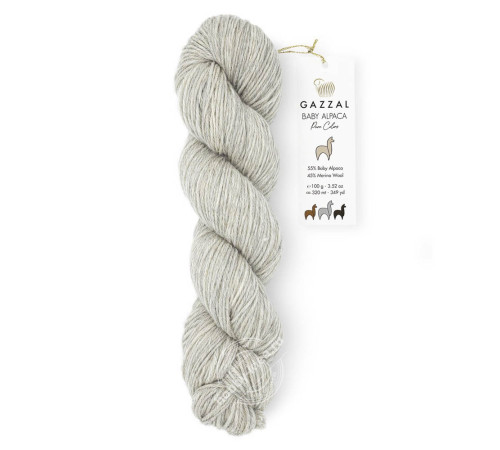Gazzal Baby Alpaca Pure Colors 6451 Серо-бежевый