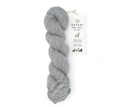 Gazzal Baby Alpaca Pure Colors 6452 Светло-серый