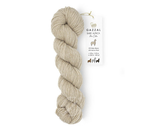 Gazzal Baby Alpaca Pure Colors 6453 Бежевый