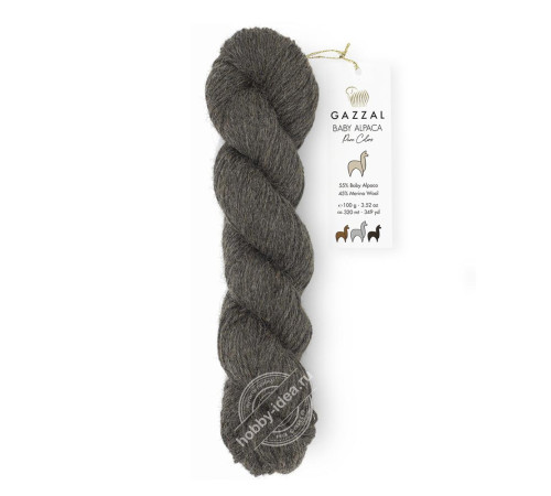 Gazzal Baby Alpaca Pure Colors 6456 Серо-коричневый