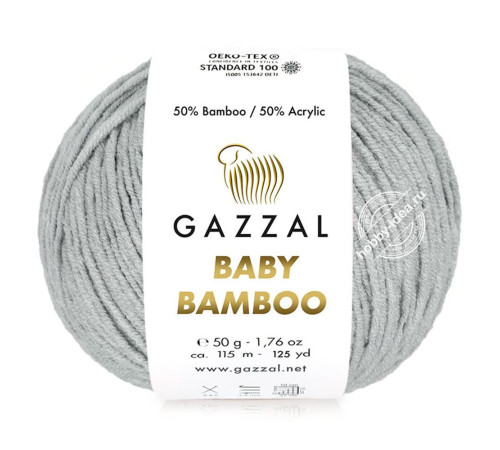 Gazzal Baby Bamboo 95223 Бело-серый