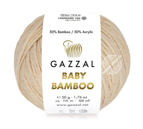 Gazzal Baby Bamboo 95230 Белый песок