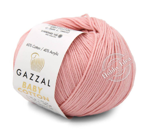Gazzal Baby Cotton 3411 Нежно-розовый