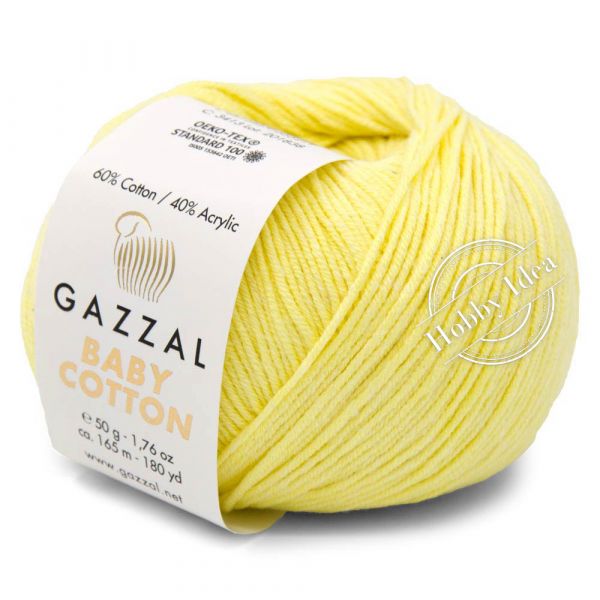 Gazzal Baby Cotton 3413 Светло-желтый из категории Gazzal Baby Cotton