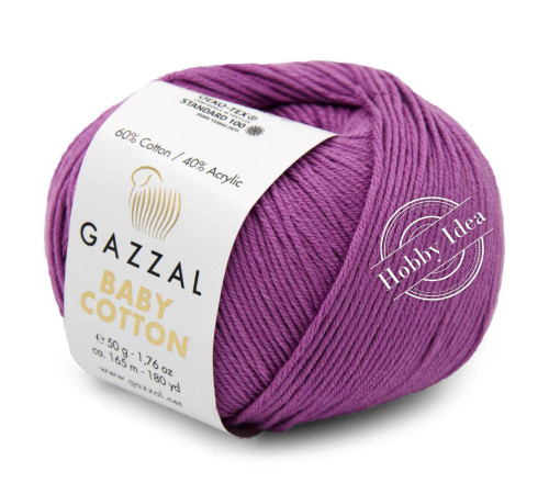 Gazzal Baby Cotton 3414 Фиалковый