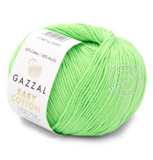 Gazzal Baby Cotton 3427 Неоновый зеленый