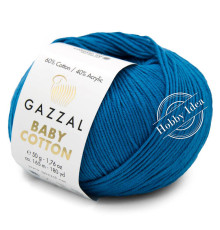 Gazzal Baby Cotton 3428 Ярко-голубой