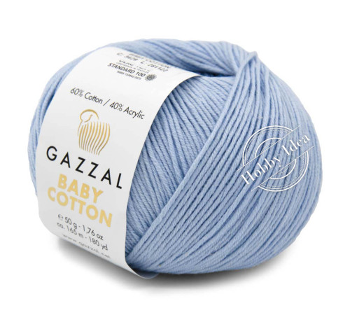 Gazzal Baby Cotton 3429 Нежно-голубой