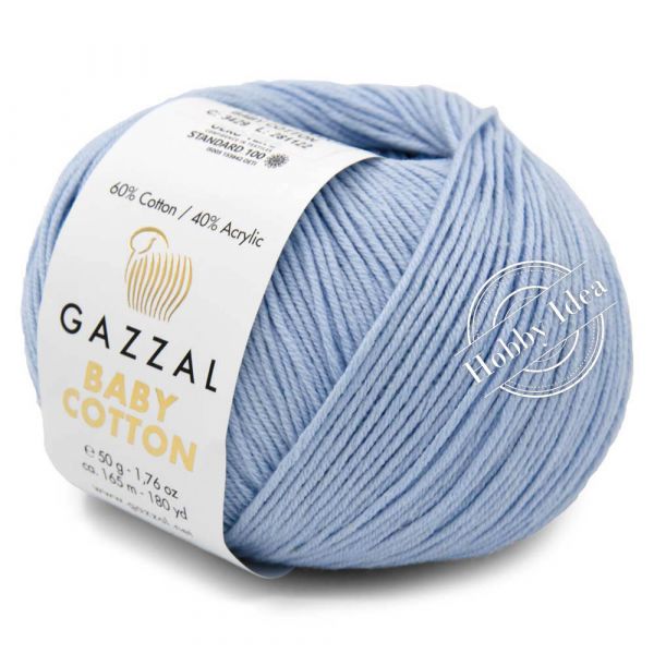 Gazzal Baby Cotton 3429 Нежно-голубой из категории Gazzal Baby Cotton