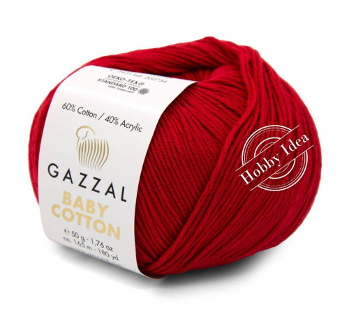 Gazzal Baby Cotton 3439 Красный
