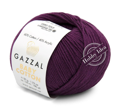 Gazzal Baby Cotton 3441 Сливовый