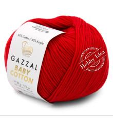 Gazzal Baby Cotton 3443 Красный мак