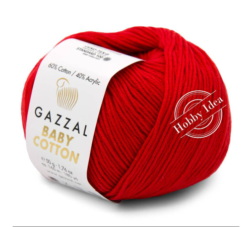 Gazzal Baby Cotton 3443 Красный мак