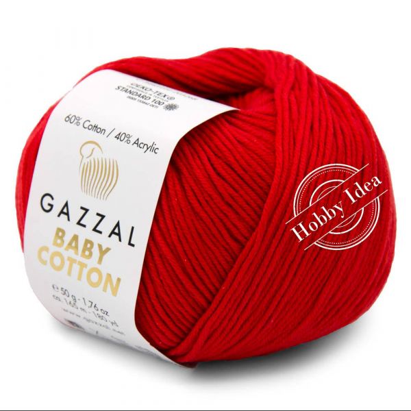 Gazzal Baby Cotton 3443 Красный мак из категории Gazzal Baby Cotton