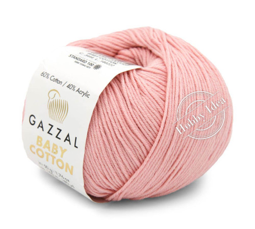 Gazzal Baby Cotton 3444 Розовая пудра