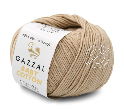 Gazzal Baby Cotton 3446 Холодный беж