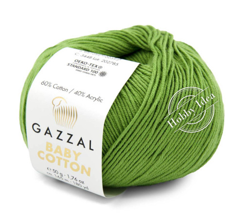 Gazzal Baby Cotton 3448 Весенний зеленый