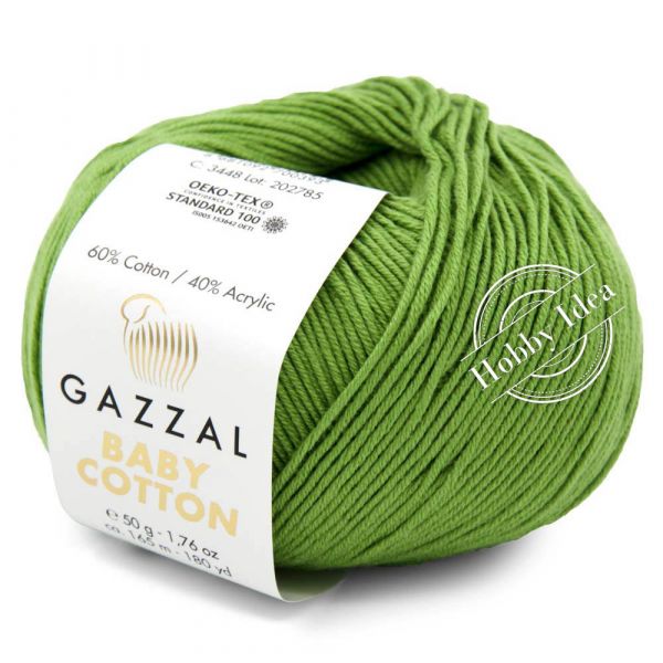 Gazzal Baby Cotton 3448 Весенний зеленый из категории Gazzal Baby Cotton