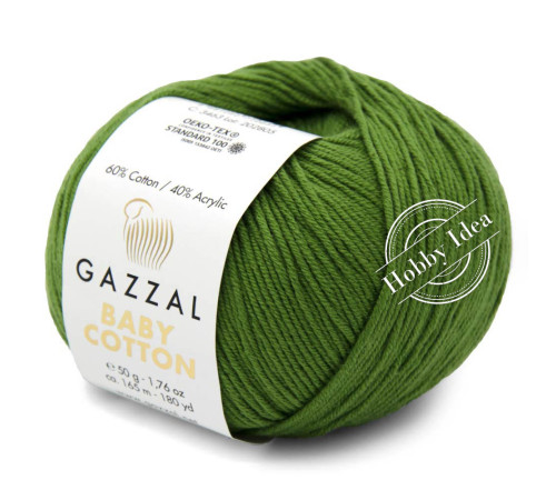 Gazzal Baby Cotton 3449 Травяной
