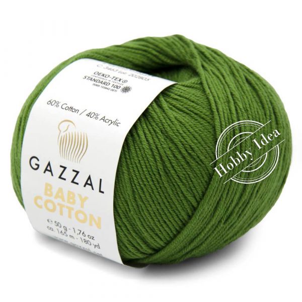 Gazzal Baby Cotton 3449 Травяной из категории Gazzal Baby Cotton