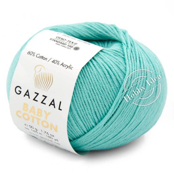 Gazzal Baby Cotton 3452 Лазурный из категории Gazzal Baby Cotton